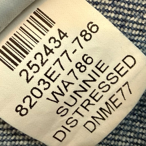 Anthropologie PAIGE Anessa High Rise Wide Leg Crop Jeans Sunnie Distressed 29 - Picture 5 of 13